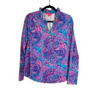 Lilly Pulitzer ruffle Skipper - Turquoise Oasis Shelleidoscope